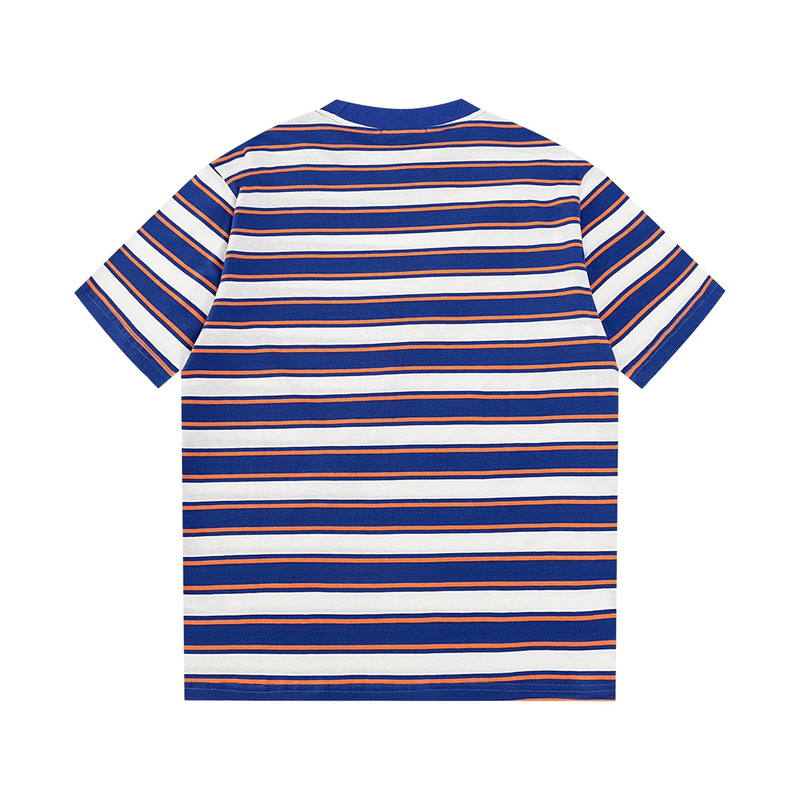 Miu Miu Jersey T-shirt Stripes Cotton Light Blue