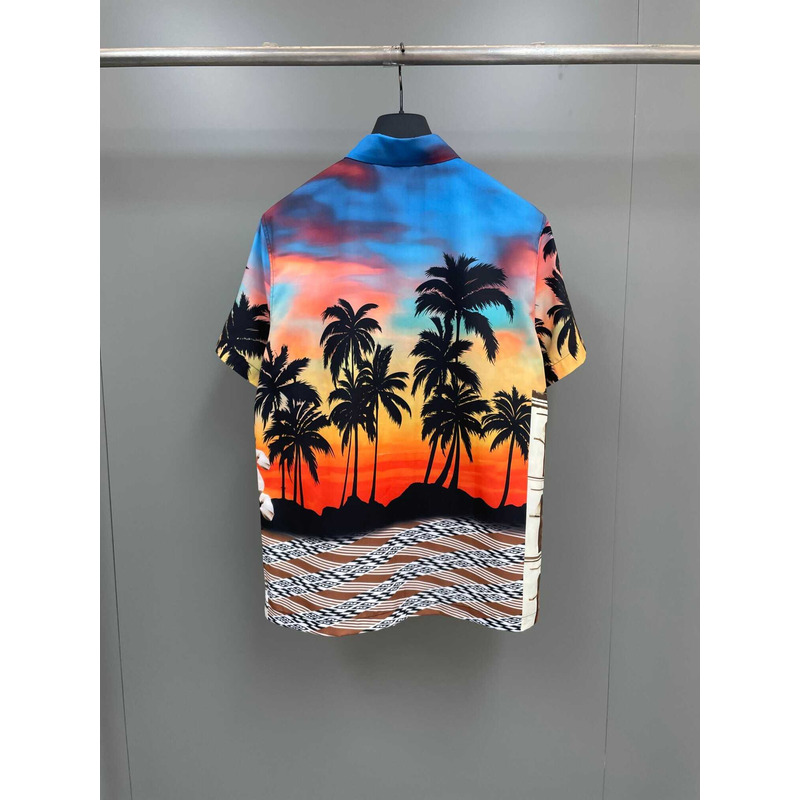 F**di regular t-shirt in printed poplin multicolor