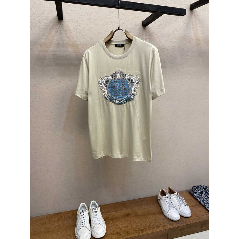 Versace Crystal Starfish Blason T-shirt gray