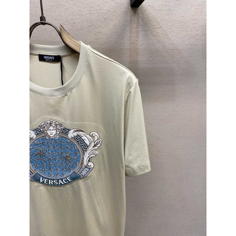 Versace Crystal Starfish Blason T-shirt gray