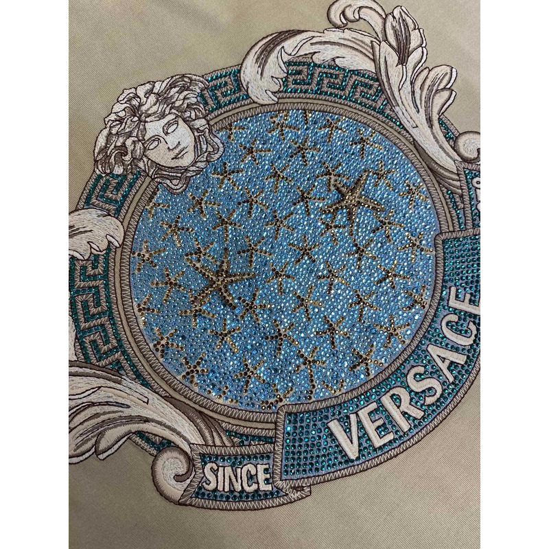 Versace Crystal Starfish Blason T-shirt gray