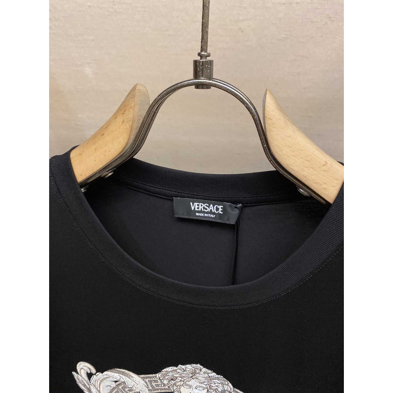 Versace Crystal Starfish Blason T-shirt Black