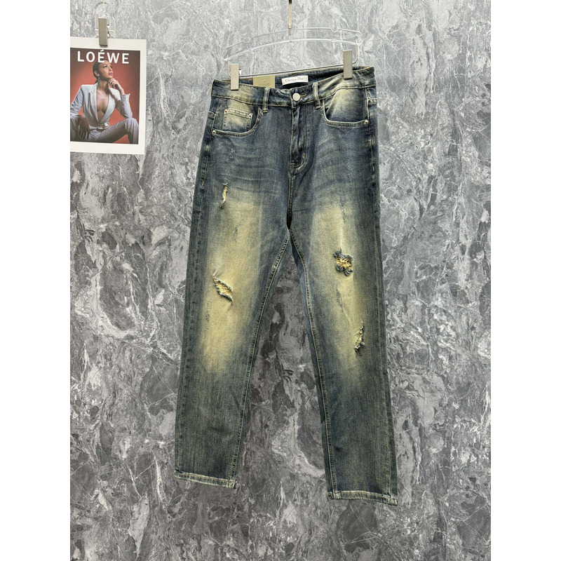 Versace Vintage Ripped Casual Wash Jeans