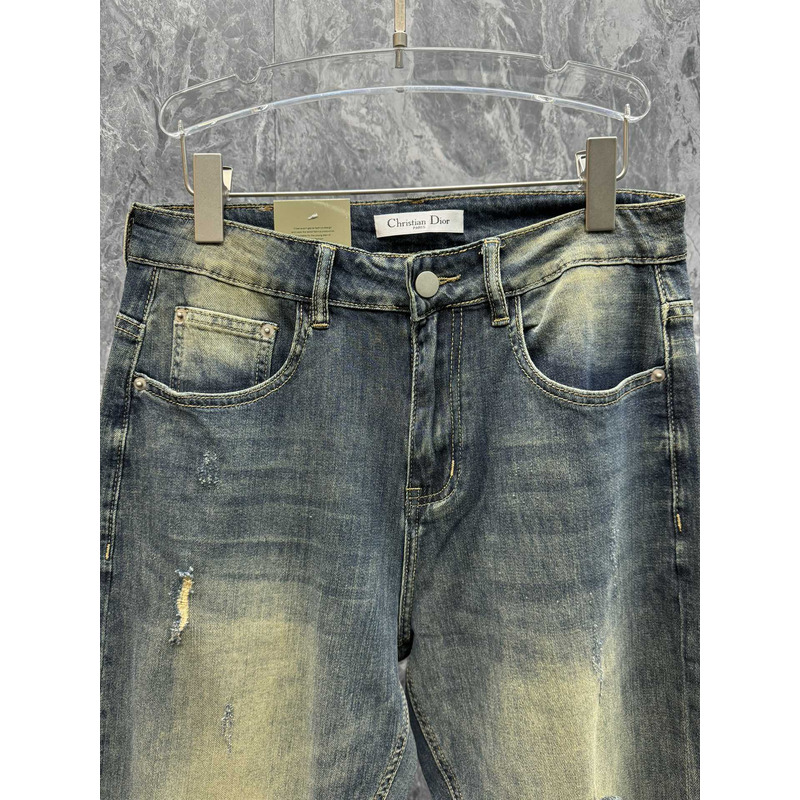 Versace Vintage Ripped Casual Wash Jeans