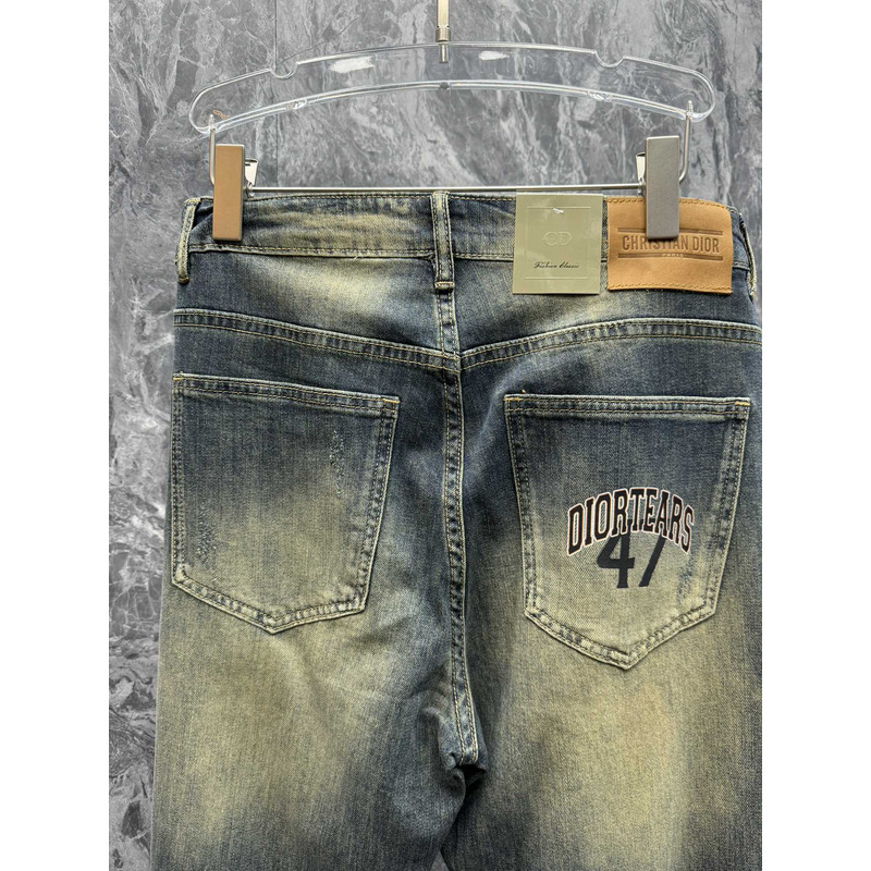 Versace Vintage Ripped Casual Wash Jeans