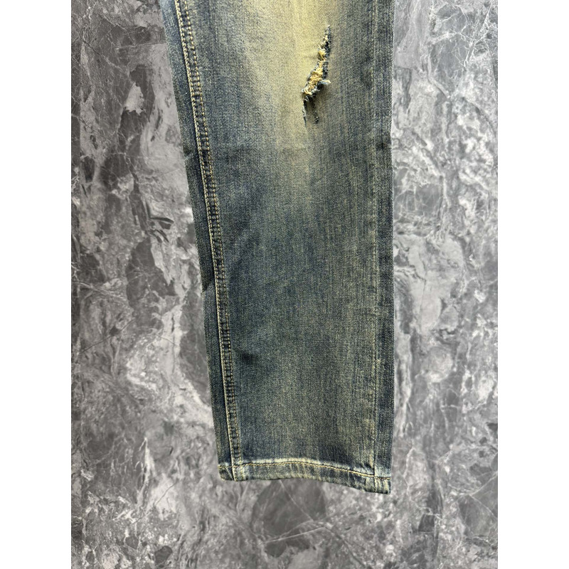 Versace Vintage Ripped Casual Wash Jeans