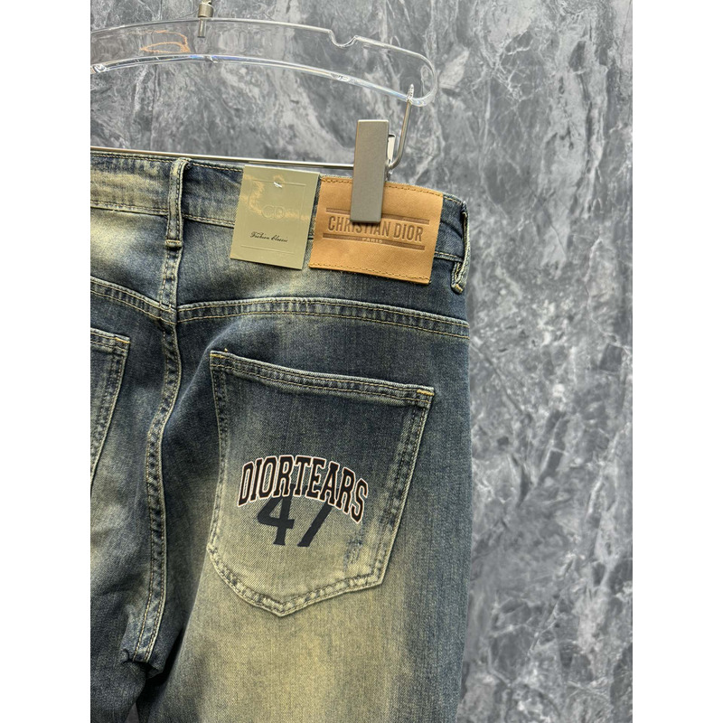 Versace Vintage Ripped Casual Wash Jeans