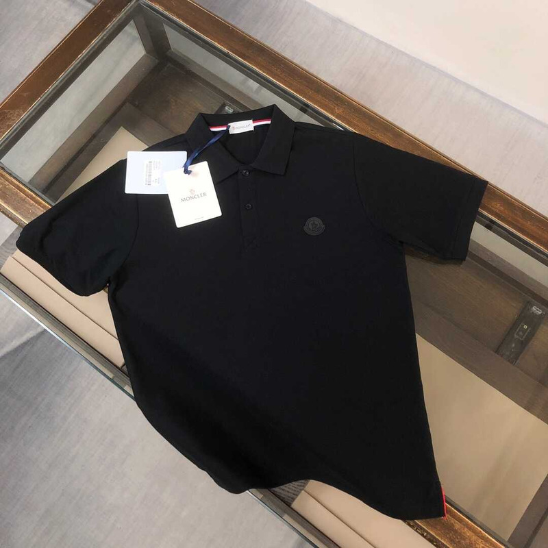 Moncler Logo Polo Shirt Black