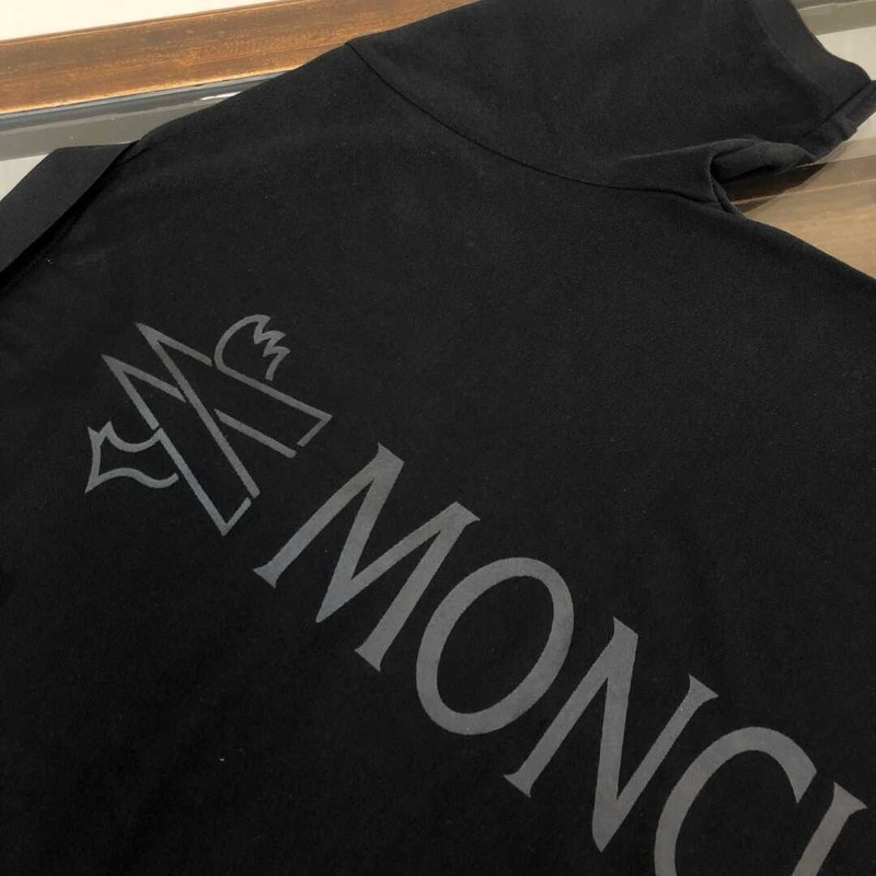 Moncler Logo Polo Shirt Black