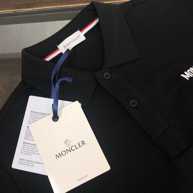 Moncler Cotton T-Shirt Black