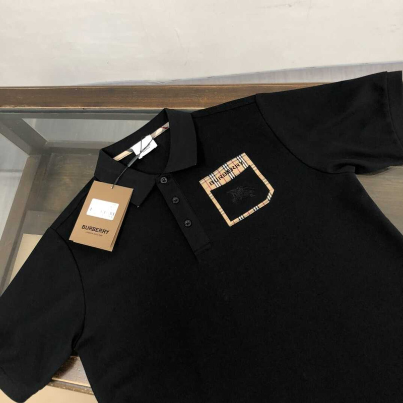 B**rry cotton polo shirt black