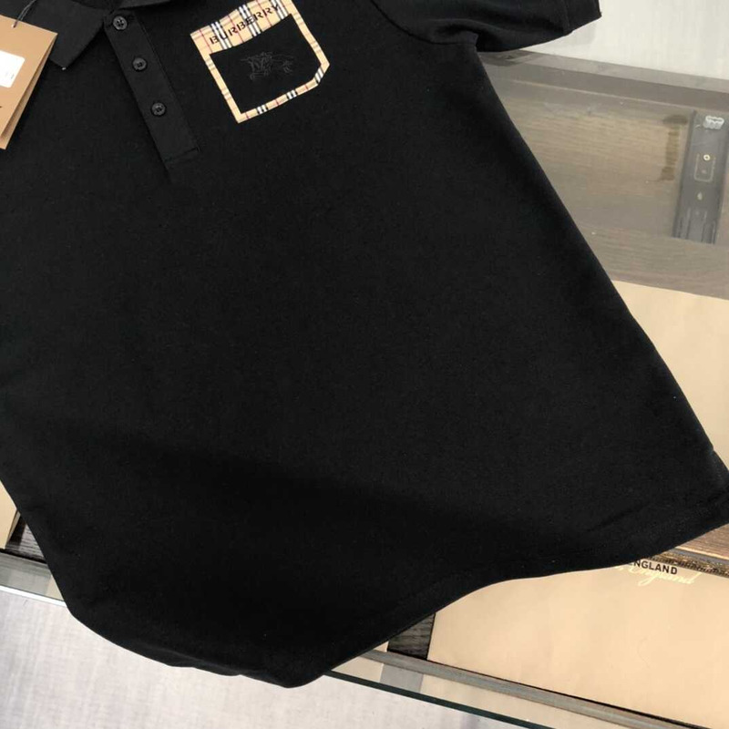 B**rry cotton polo shirt black