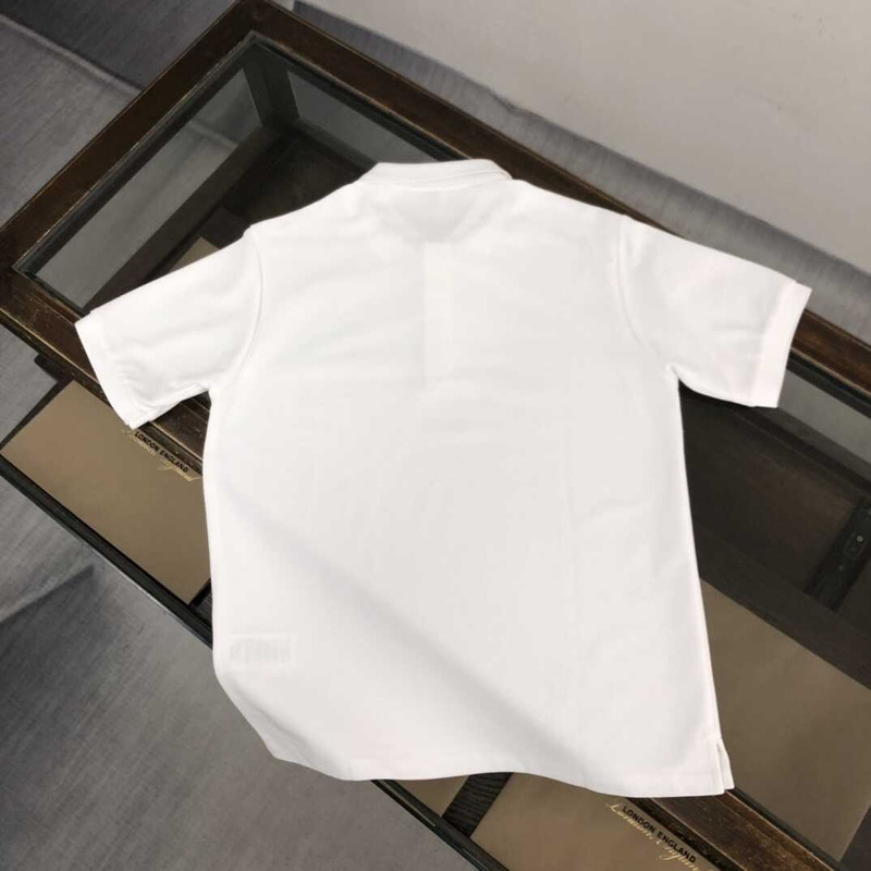 B**rry cotton polo shirt white