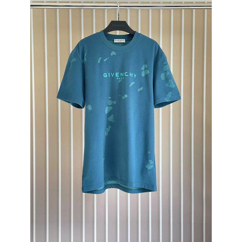 Givenchy Paris Print T-Shirt Blue