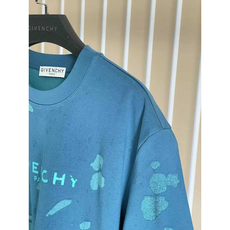 Givenchy Paris Print T-Shirt Blue