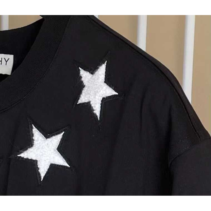 Givenchy Stars Embroidered T-Shirt Black