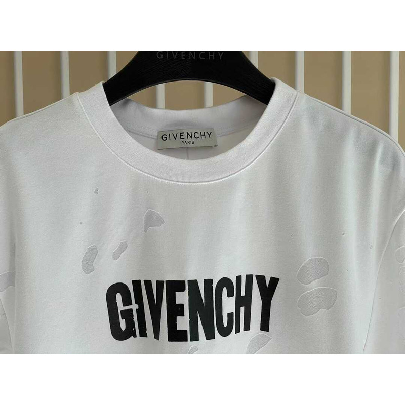 Givenchy Paris Print T-Shirt White