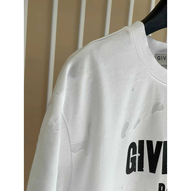 Givenchy Paris Print T-Shirt White