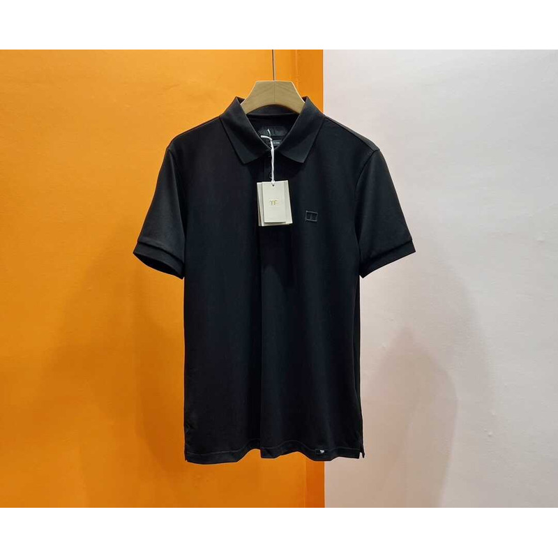 Tom Ford Cotton Polo Shirt Black