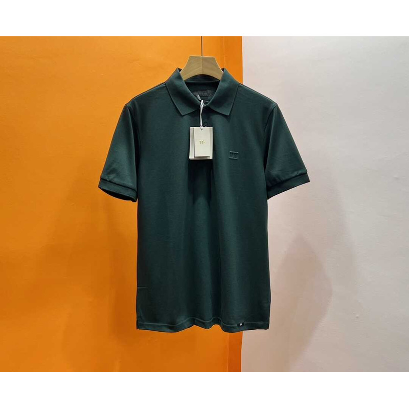 Tom Ford Cotton Polo Shirt Green