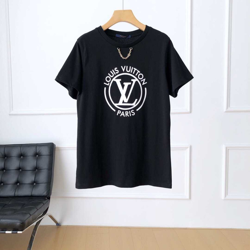 l**is V*t*n cotton t-shirt black