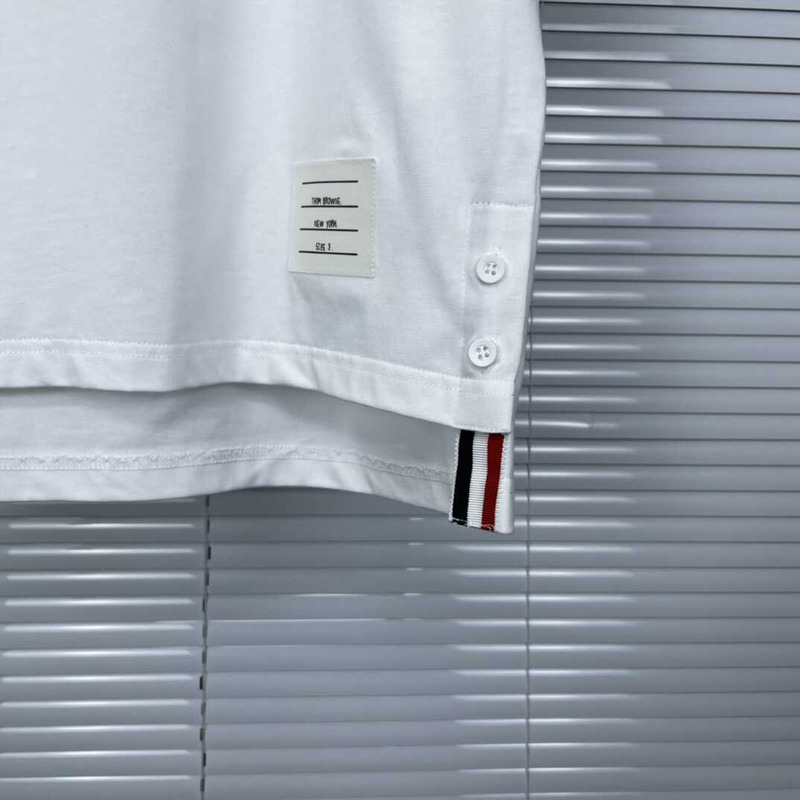 Thom Browne Cotton T-Shirt White