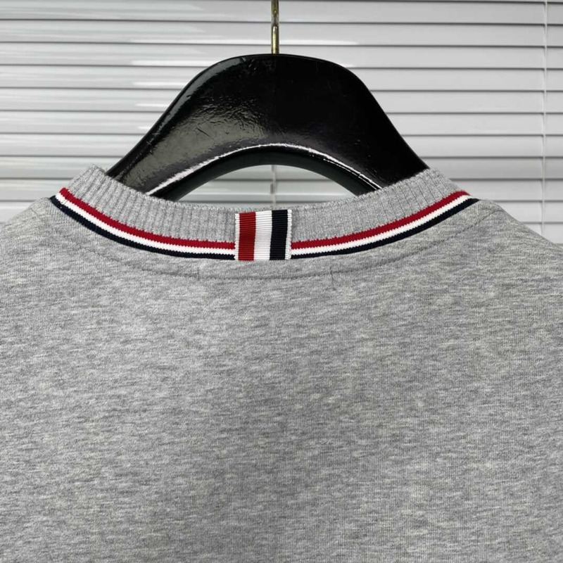 Thom Browne Cotton T-Shirt Gray