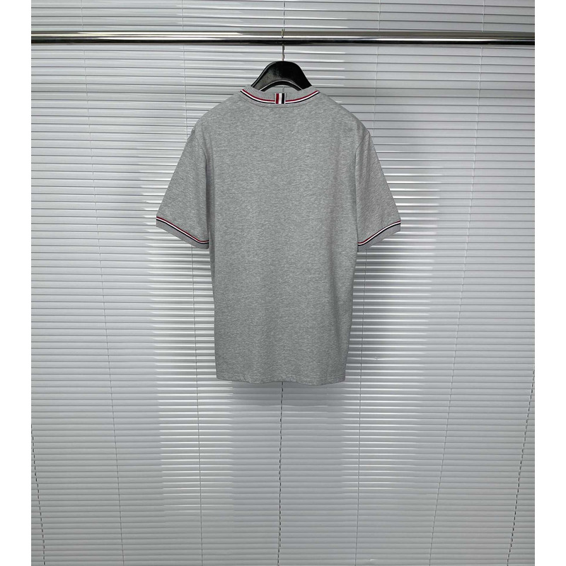 Thom Browne Cotton T-Shirt Gray