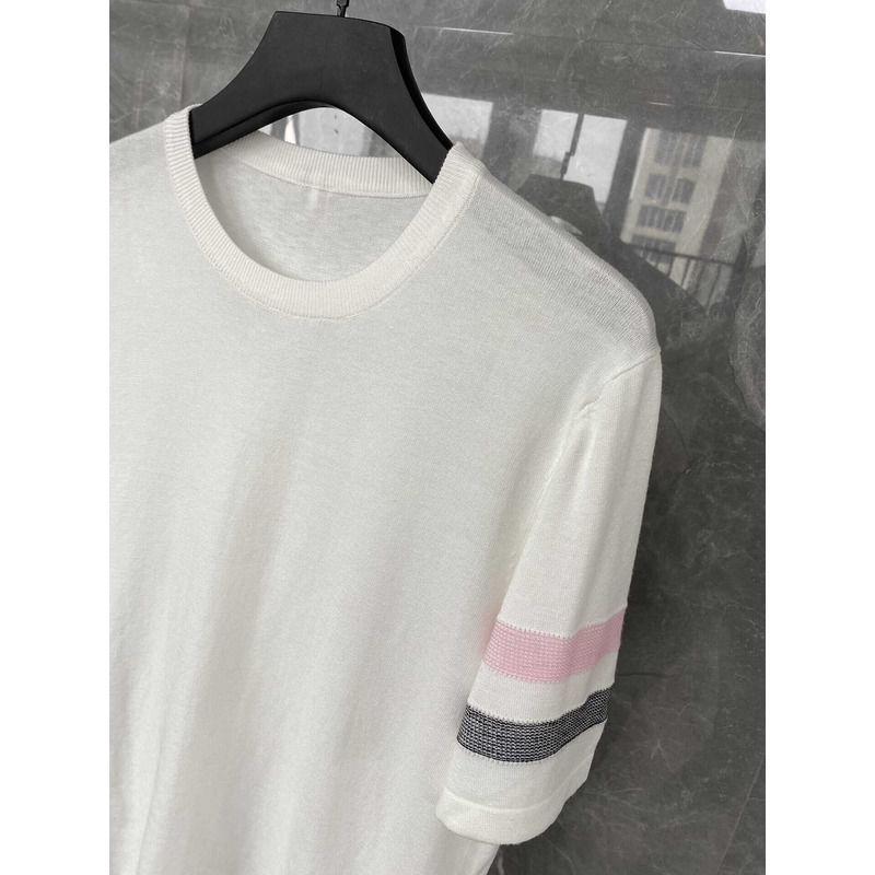 Thom Browne Crewneck T-Shirt White