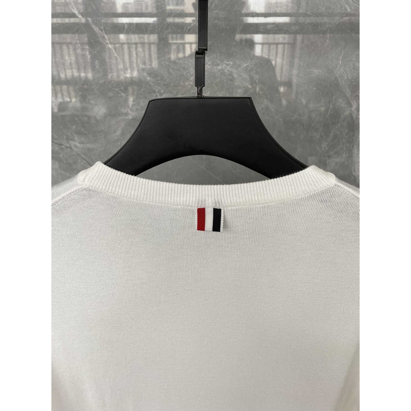 Thom Browne Crewneck T-Shirt White