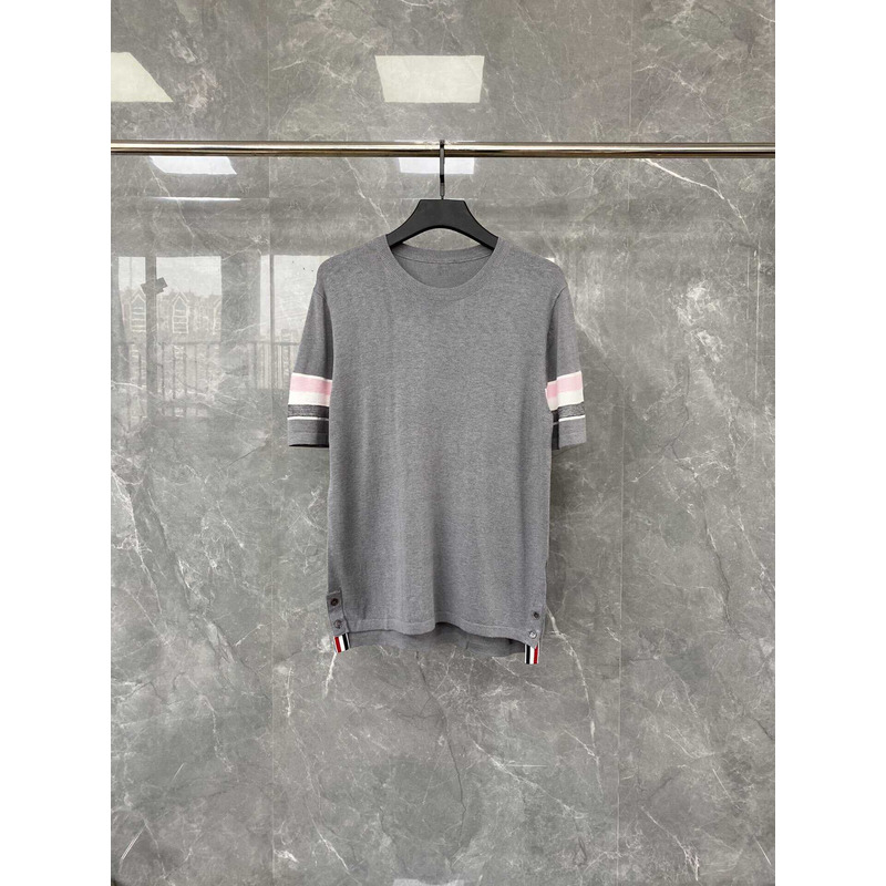 Thom Browne Crewneck T-Shirt Grey