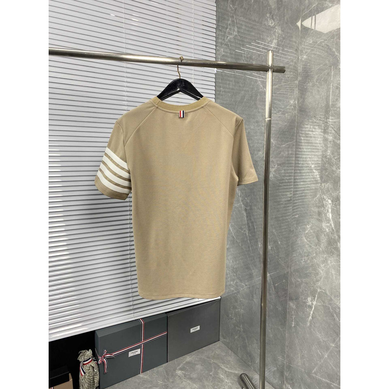 Thom Browne Cotton T-Shirt Beige