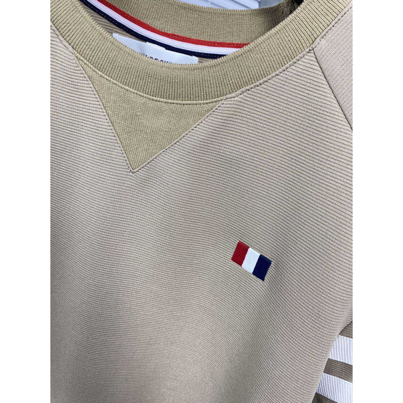 Thom Browne Cotton T-Shirt Beige