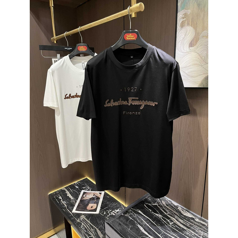 Ferragamo 1927 Logo T-shirt Black