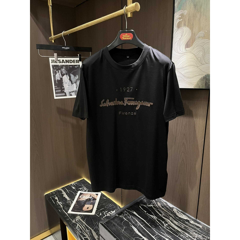 Ferragamo 1927 Logo T-shirt Black