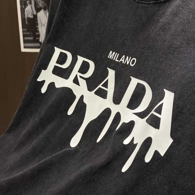 Pra*a milano cotton t-shirt black