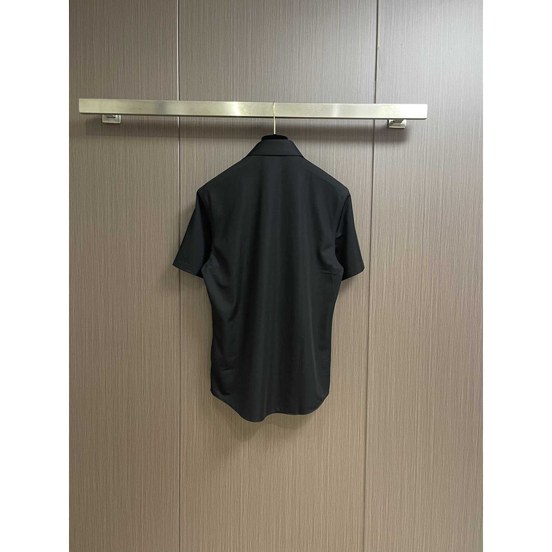 Pra*a cotton polo shirt black