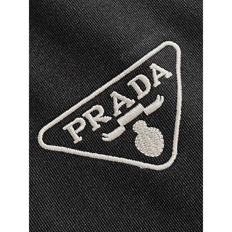 Pra*a cotton polo shirt black