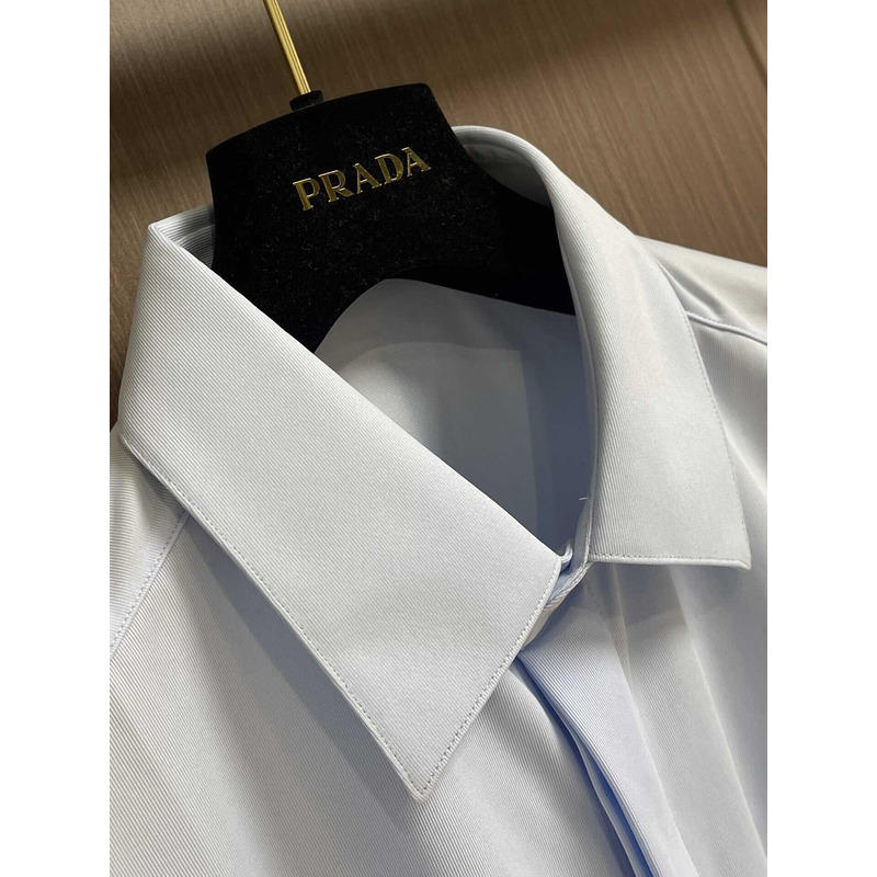 Pra*a logo polo shirt white