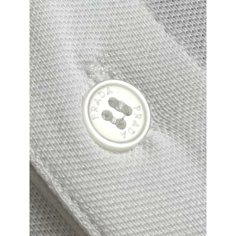 Pra*a cotton polo shirt white