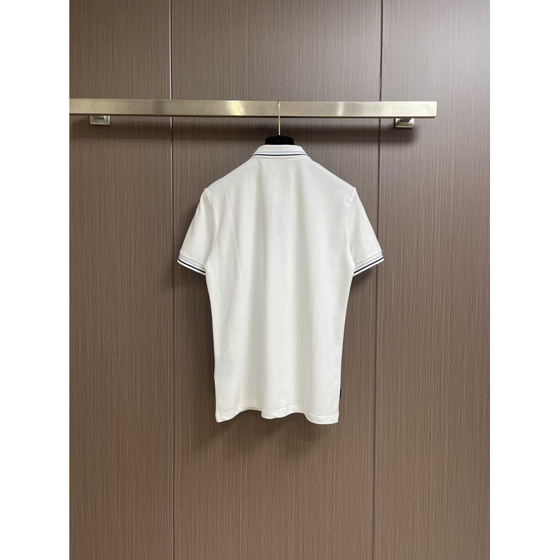 Pra*a cotton polo shirt white