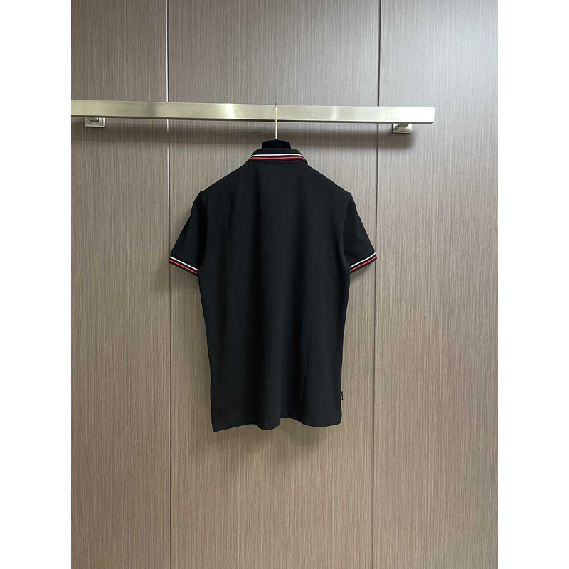 Pra*a embroidered polo shirt black