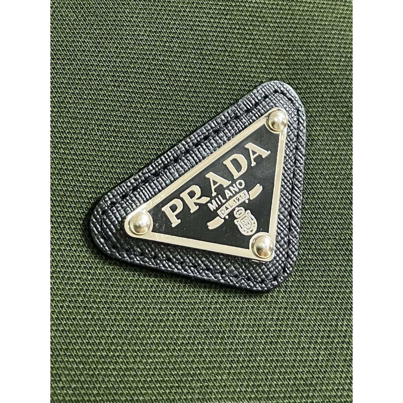 Pra*a embroidered polo shirt green