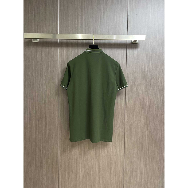 Pra*a embroidered polo shirt green