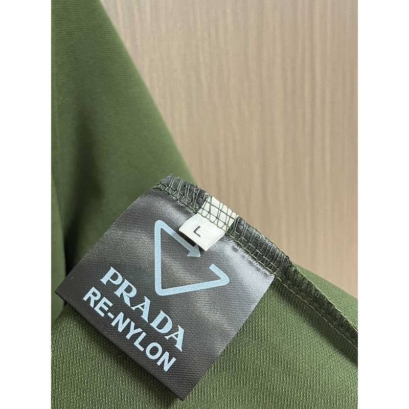 Pra*a embroidered polo shirt green