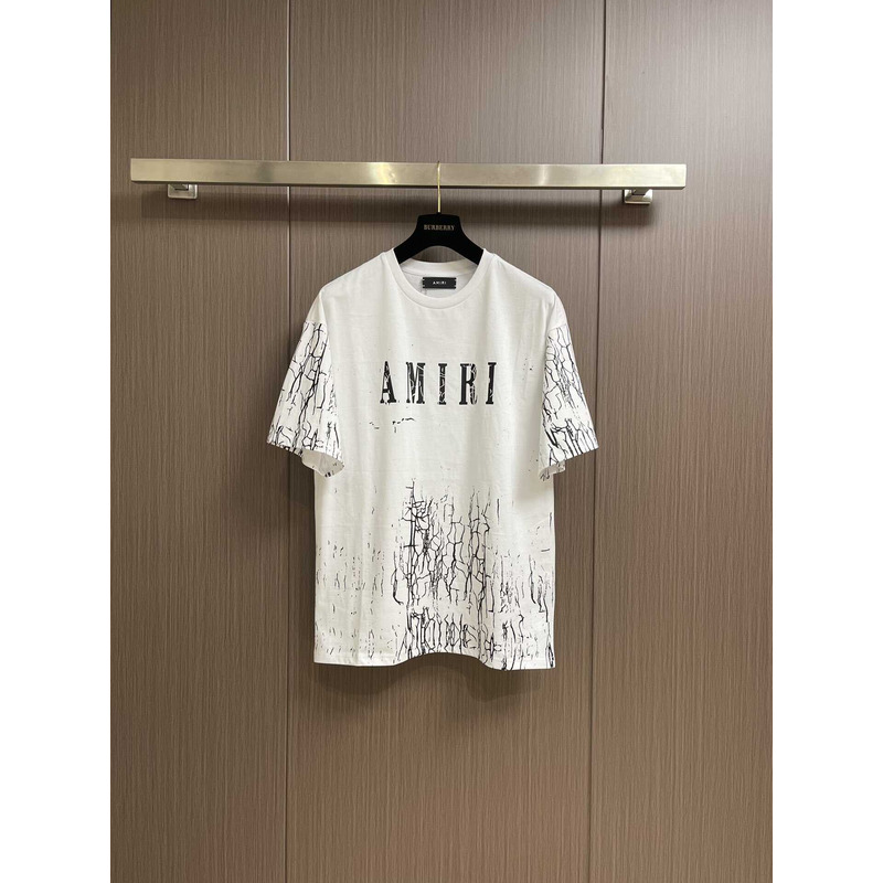 Amiri Printed Cotton T-Shirt White