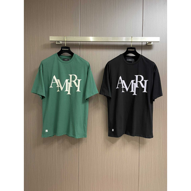 Amiri Staggered T-Shirt Green