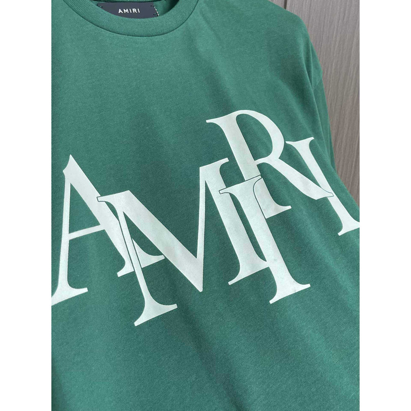 Amiri Staggered T-Shirt Green