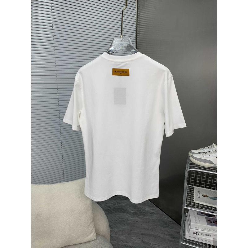 l**is V*t*n logo printed t-shirt white