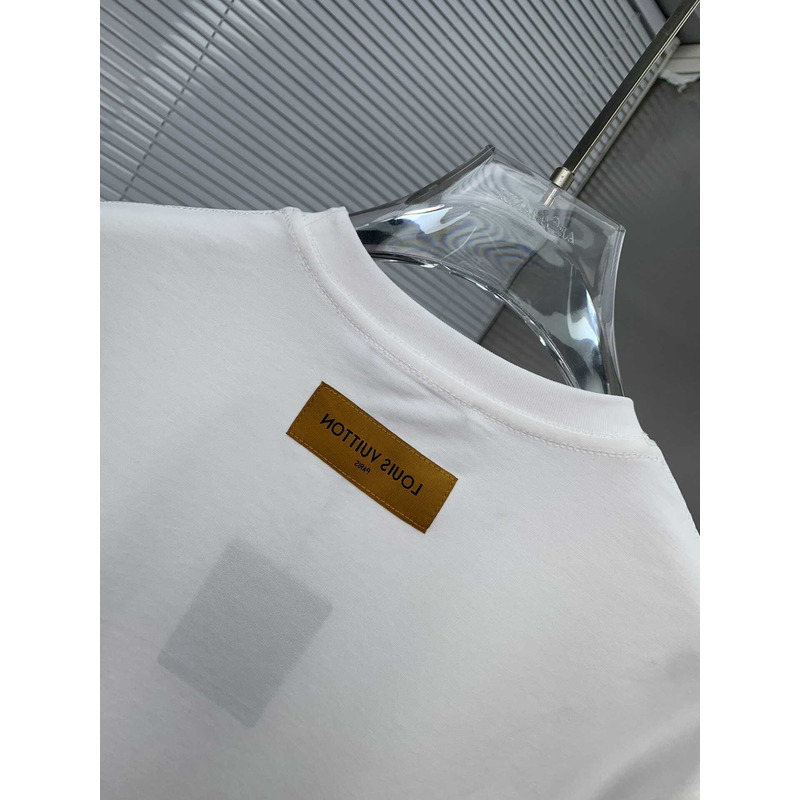 l**is V*t*n logo printed t-shirt white